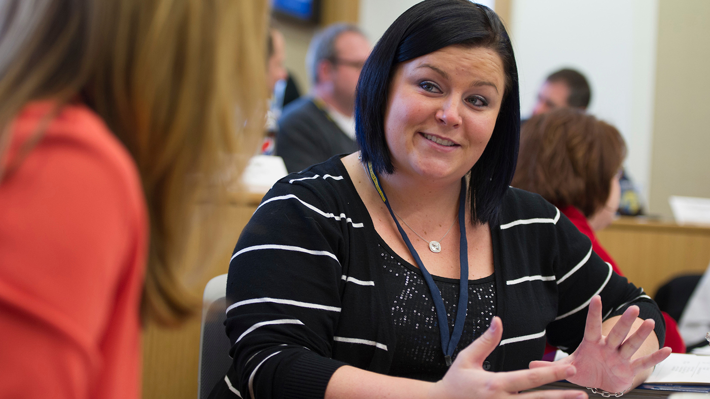 Photo of participant in an executive education program at the Stayer Center for Executive Education at the University of Notre Dame