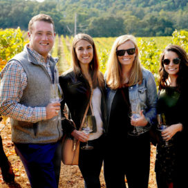 MBA students at Chappellet winery