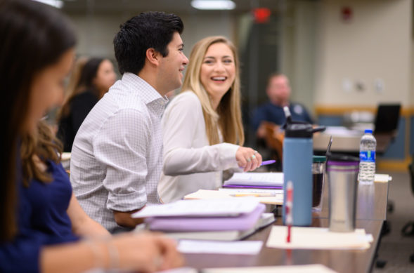 Notre Dame MNA students in class