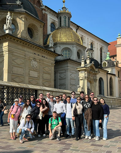 group photo of Deloitte Scholars in Krakow