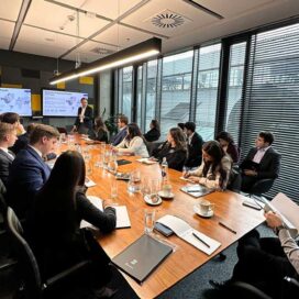 Deloitte Scholars in a board room in Poland