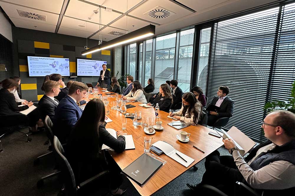 Deloitte Scholars in a board room in Poland