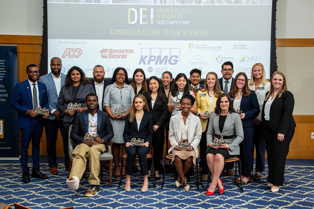group shot of 2024 dei case competition
