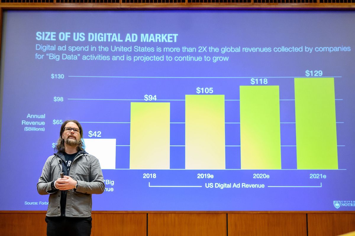 Kevin Hartman, Academic Director of the Notre Dame Master of Science in Digital Marketing (MSDM) program and former Chief Analytics Strategist at Google, gives the 'Ten Years Hence' lecture.