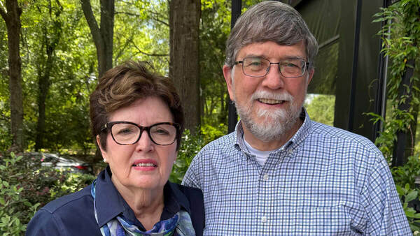Paul and Jane Roberts standing together.